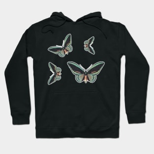 Colorful Butterfly , Cute Light Butterflies Gift Idea Hoodie